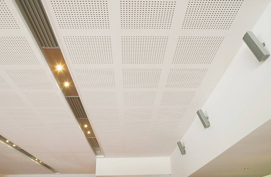 For ceilings that are visually appealing with high sound absorption qualities